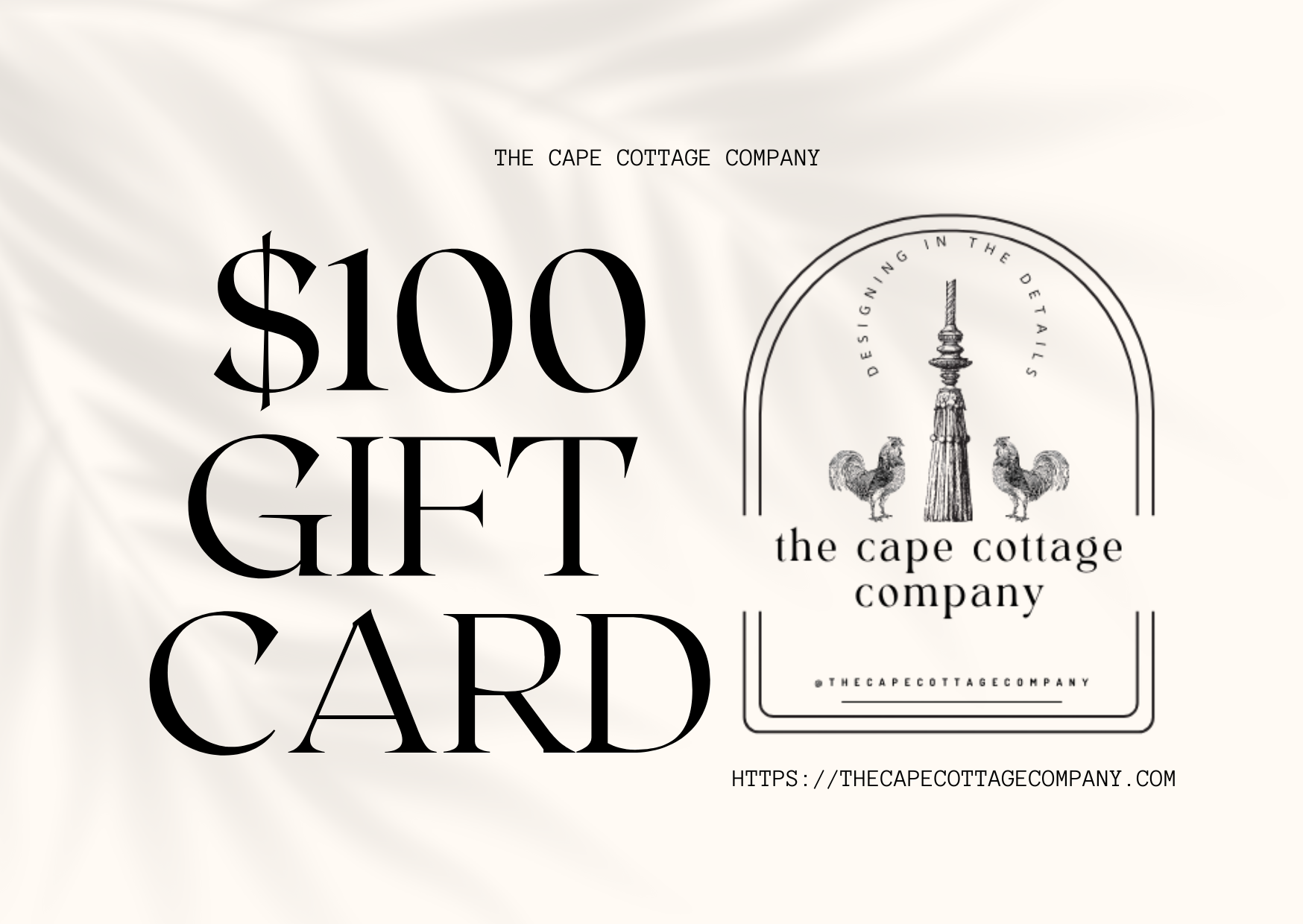 $100 Gift Card