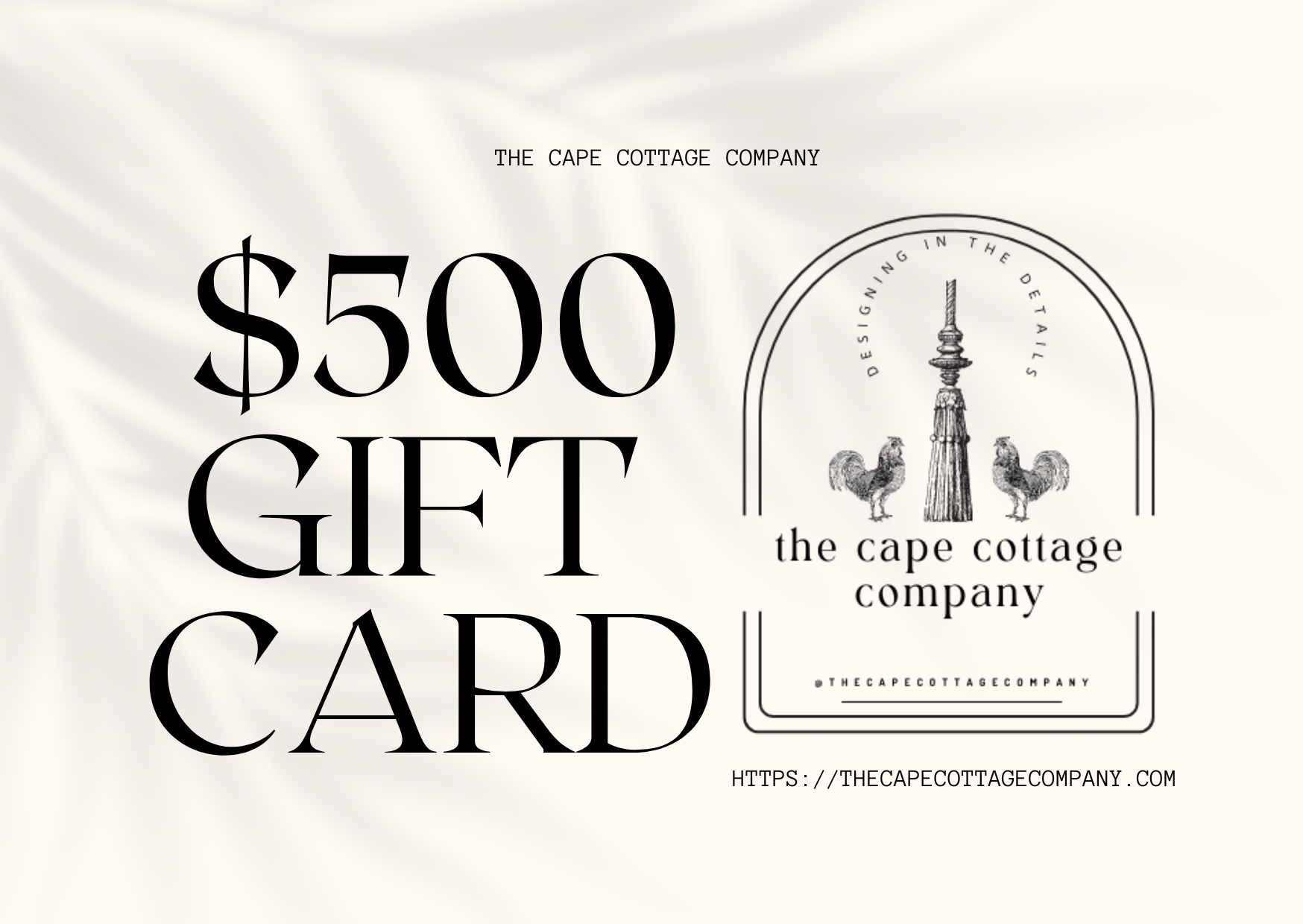 $500 Gift Card