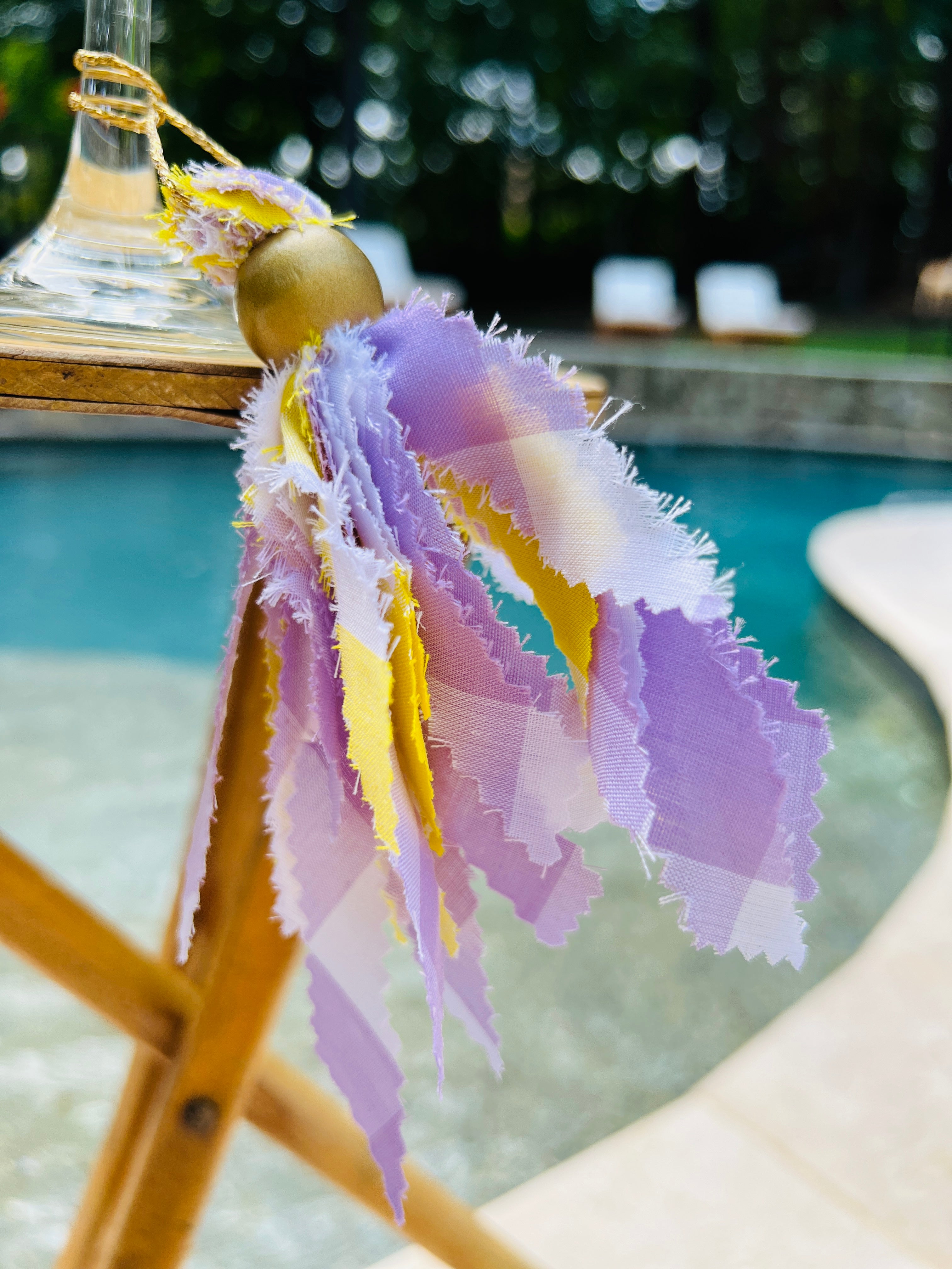 Lilac, Yellow & White Tassel