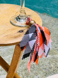 Halloween Tassel-Orange & Black Tassel